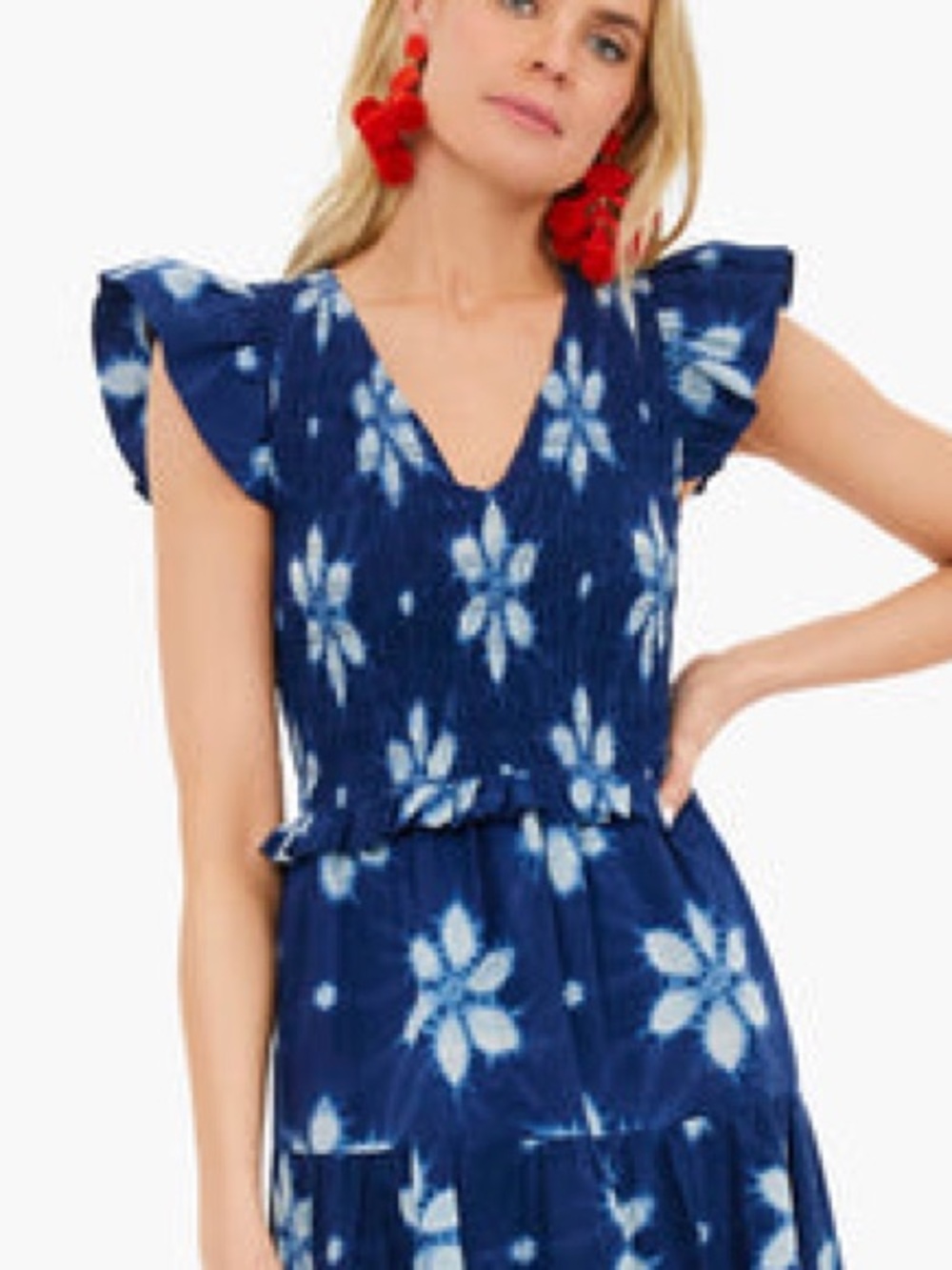 Sea New York Isla Smocked Dress ruched top
